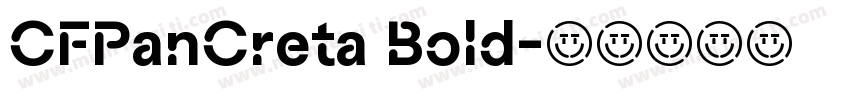 CFPanCreta Bold字体转换